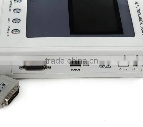 CE& FDA Approved 5-inch 3-channel Color LCD ECG /EKG Machine photo-5