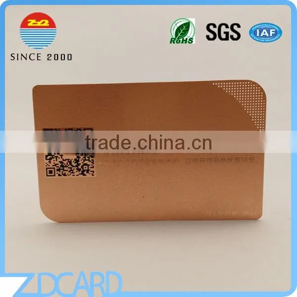 High Class Rose Gold Plated Metal Business Card photo-2