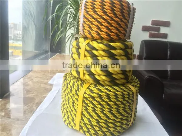 High Quality PP Monofilament 3 Strand Twisted Rope/Tiger Rope photo-3
