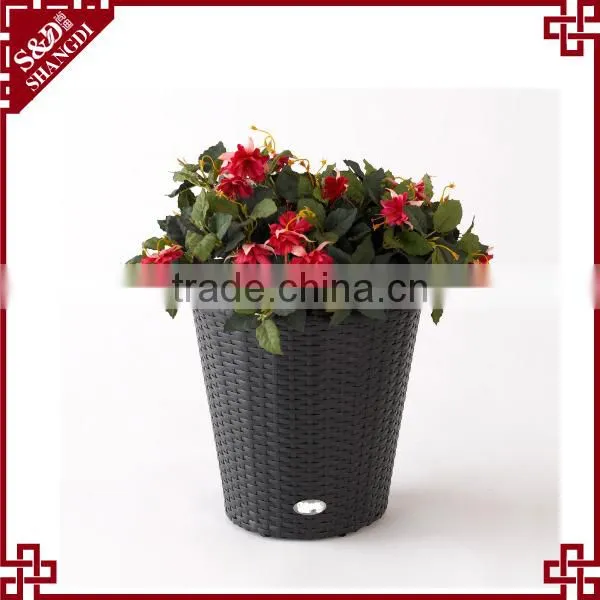 UV-resistant Plastic Rattan Garden Flower Planter 2016 Decorative Plant Pot photo-2