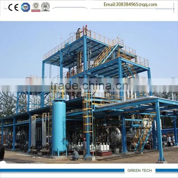 Negative Pressure 15ton Crude Oil/raw Oil /furnace Oil Refining Distillation Machine photo-3