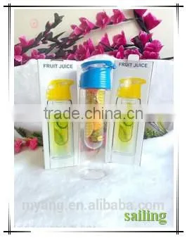 BPA FREE Fruit Infuser 700ml Tritan Cheap Infusion Water Bottles,food Grade Plastic Sports Bottle, Fruit Juicer Bottle photo-3