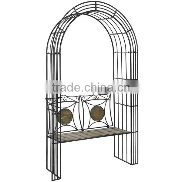 Shabby Chic Garden Metal Wedding Arch photo-3
