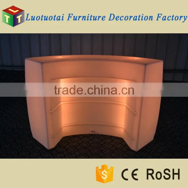 LED Remote Straight Bar Counter/ Hot Sell LED Rechargeable Bar Counter/LED Outdoor Lawn Use Bar Counter photo-2