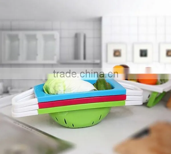 Wholesale Stock Kitchen Vegetable&Fruit Plastic Drain Basket Draining Rack photo-4