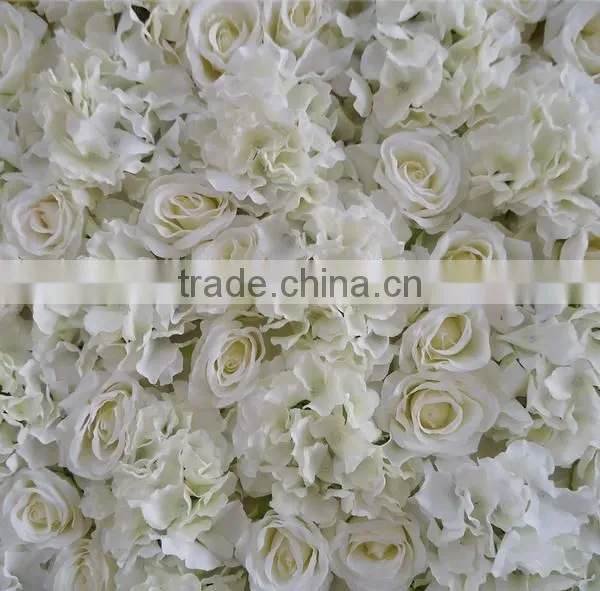 White Artificial Flower Wall/fabric Flower Wall/fake Flower Wall photo-3