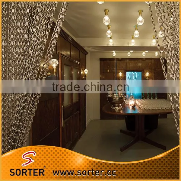 Colourful Double Jack Chain Metal Hook Link Chain Curtains photo-2