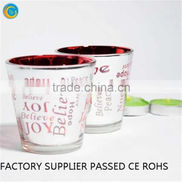 Color Laser Leaf Glass Seven Candle Glass Candle Holder Wall photo-4