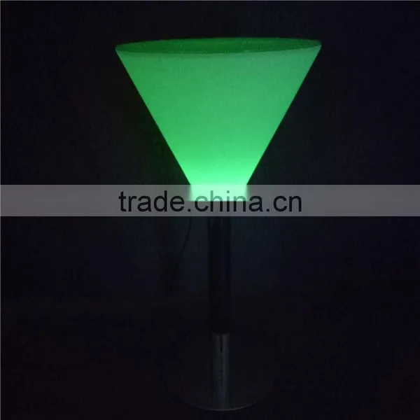 Shenzhen PE Material LED Light Bar Furniture for Sale Modern LED Luminous Bar Table 56*56*76cm