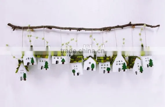 Home Decorations Miniature of Ten Houses of Green Roofs photo-3