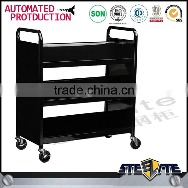 3 Tier Library Book Trolley/ Mobile Library Trolley photo-5