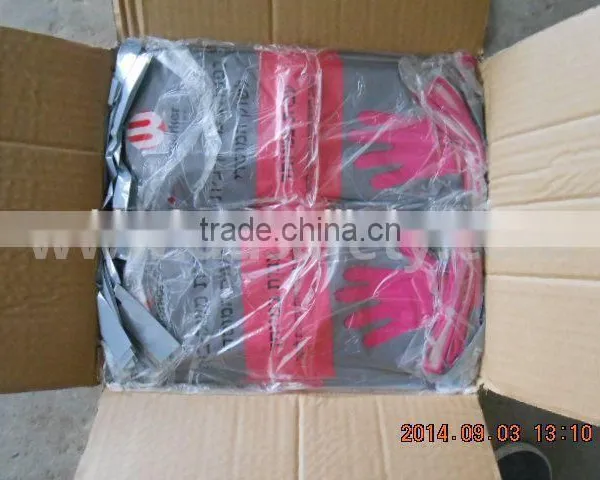 DDSAFETY Hot Sale Rubber Gloves Pink Household Latex Gloves photo-4