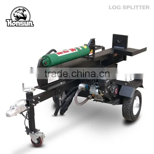 Hot Selling CE Approved Honda Gas Motor Horizontal Vertical Towable Size 26t Wood Splitting Wedges