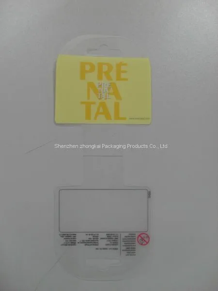 Plastic PP Hanger Hanging Card Hanging Tag With Euro Hook
