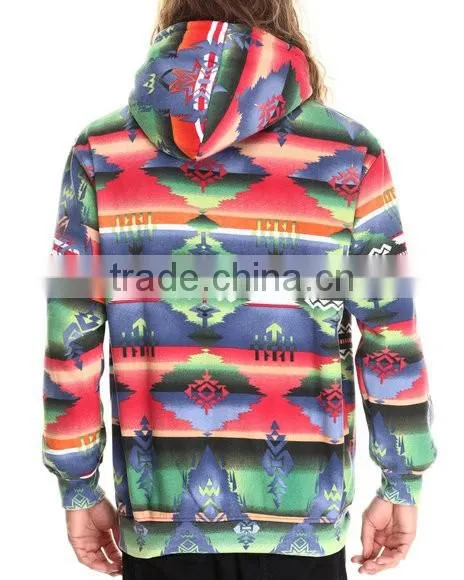 Wholesale Aztec Print Mens Pullover 100 Polyester Hoodie photo-6