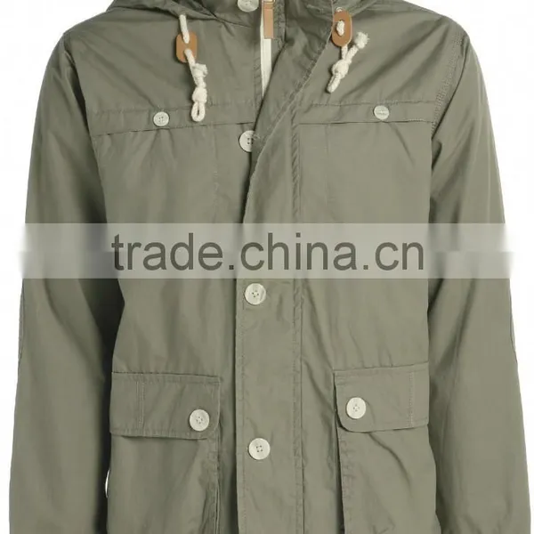 Mens Jacket COAT Hooded Casual Parka photo-2