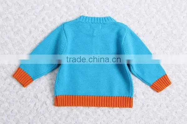 Round Neck With Buttons Boys Pullover Sweater Factory Price photo-5