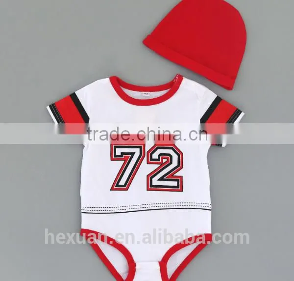 China Clothing Baby Short Sleeve Romper Set photo-3