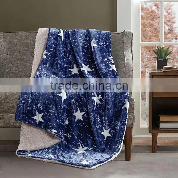 100% Polyester Bed Sheet Set Comfy Crochet Knit Christmas Print Throw Plush Fleece Blanket Korean Blanket for Home Textile photo-4