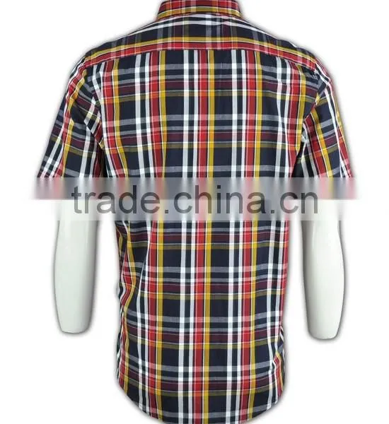 2015 Hot Sell Wholesale High Quality Red and Black Color Flannel Shirts Men photo-4
