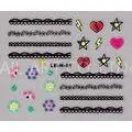 Fashion 3D Eco Friendly Nail Sticker Fashion Art Lady Decor