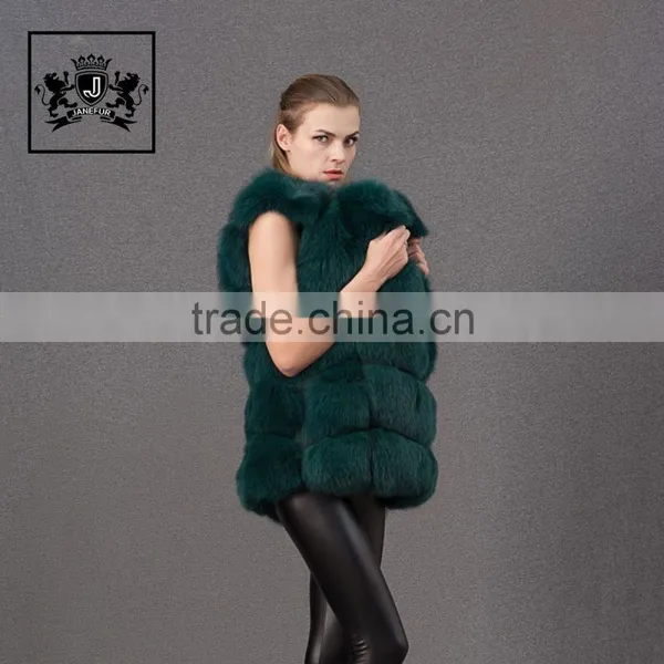 Women Style Warm Coat Fox Fur Knitted Fox Fur Vest