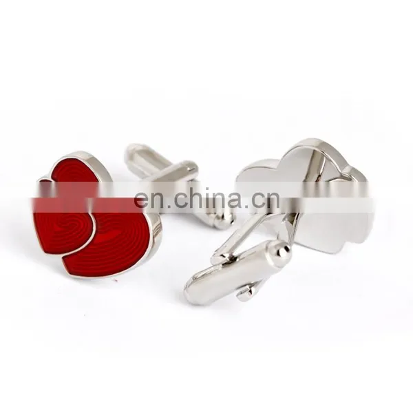 Wedding Cufflinks Red Romantic Love Cufflinks photo-2