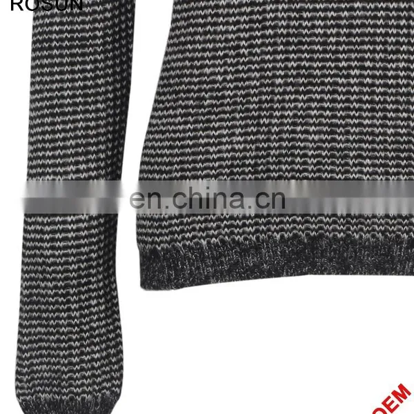 China Factory Dark Grey Long Sleeves Pleated Pullover Sweater photo-5