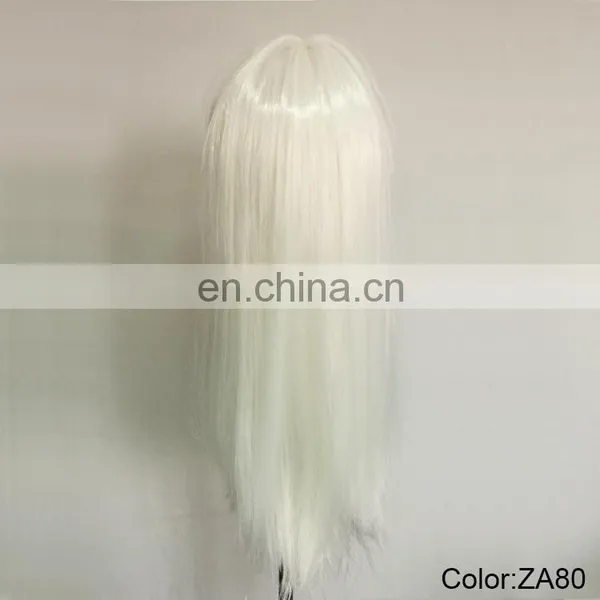 Halloween White Straight Plastic Wigs P-W248 photo-6