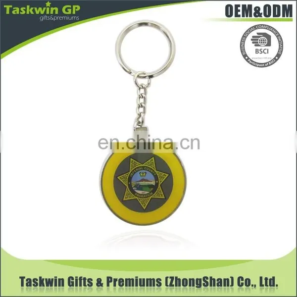 Customized Round Metal Keyring Buy Gold Plating Metal Keychain From Custom Keychain Maker photo-2