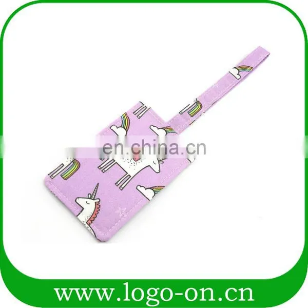 High Quality Printing Unicorn Leather Luggage Tag With Strape photo-2