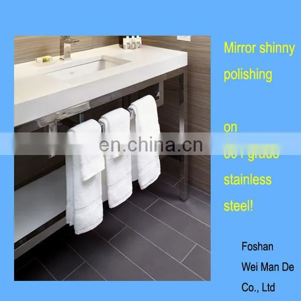 Double Sink Metal Washstand Base for King Room of Hotel photo-3
