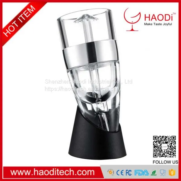 HD-XJ0005 Wine Aerator Genned Wine Diffuser Pourer Decanter With Gift Carrying Pouch Box