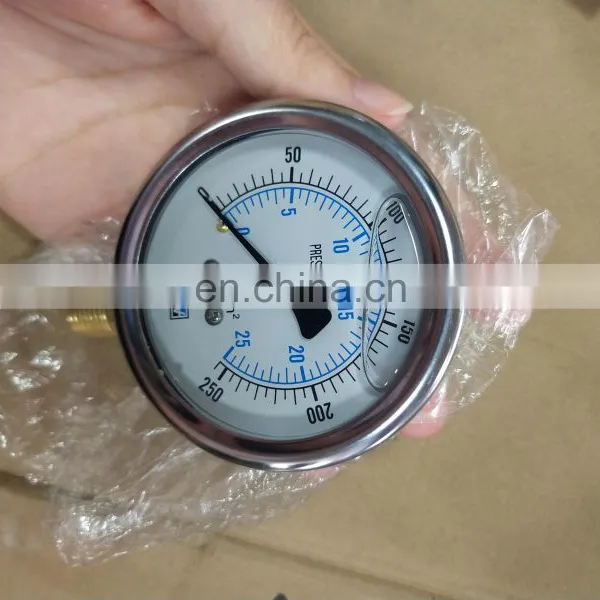 High Quality Glycerin Pressure Gauge 0~500bar photo-3