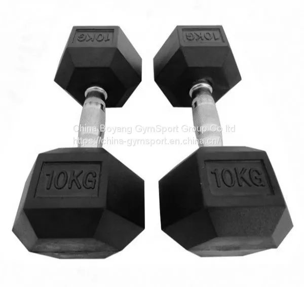 Iron Cast Painted Black Dumbbells