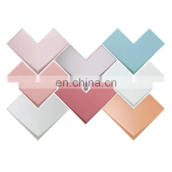 Heart-shaped Colorful Bathroom Entrance Background Wall Shaped Tiles photo-5