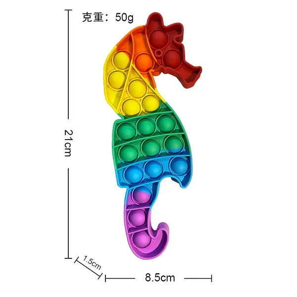 Pops Fidget Toy Pop Popper Sensory Relief Stress Bubble Figetget Toy Popet Kids Popitz Poppits Popet Rainbow Toy photo-5