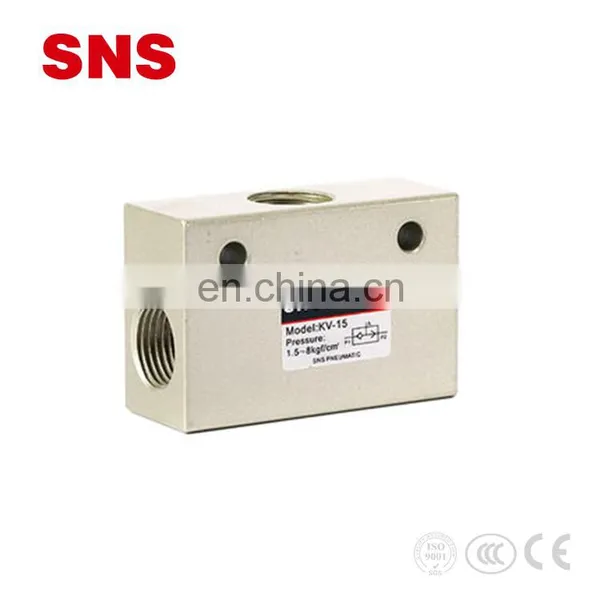 SNS (KV Series) Hand Brake Hydraulic Push Pneumatic Shuttle Valve photo-2