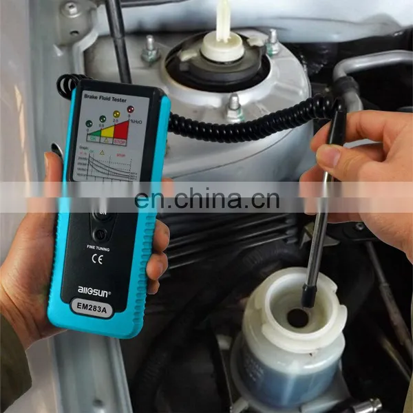All-sun EM283A Auto Tester Car Brake Fluid Tester Handheld Truck LED 180 Degree Pucker Build In Buzzer photo-2