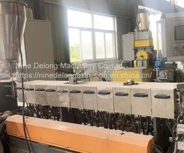 Plastic Pp Pe Ps Abs Color Masterbatch Production Line Twin Screw Extruder Machine