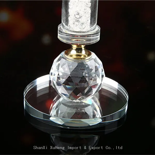 Single Head Crystal Candle Holder Clear Wedding Crystal Glass Candle Holders For Wedding Table Decoration photo-4