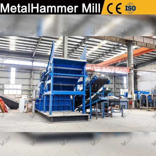 Computer Control Scrap Steel Recycling Machine Hammer Mill Crusher Metal With CE ISO
