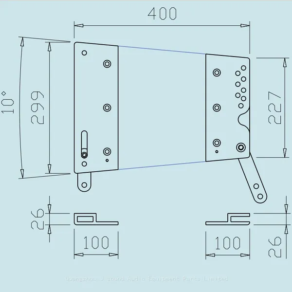 034 Professional Audio 10 Inch Accesorios Para Line Array Flying Kit Hanging Cabinet Rigging Systems Hardware photo-3