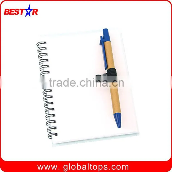 Spiral Paper Notebook With Pen