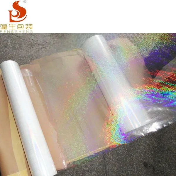 Die-electric Transparent BOPP Holographic Thermal Lamination Film and the Pattern Not Peeled Off. photo-1