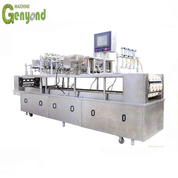 Small 300L Vertical Ice Cream Filling Machine for Cup Ice Cream Processing photo-2