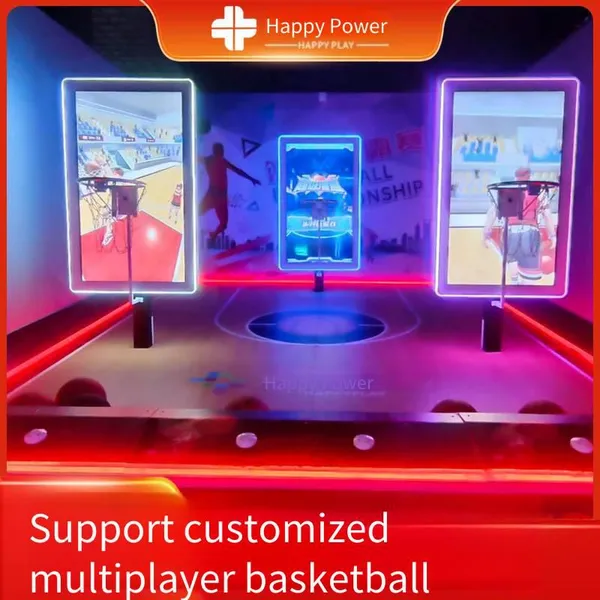 Adult Entertainment Indoor Multi-player Interactive Simulated Basketball Shooting Machine, Equipment for Game Arcades and Digital Sports Halls