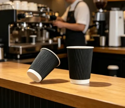 High-Quality 12oz Custom Ripple Wall Disposable Paper Cup for Coffee photo-4