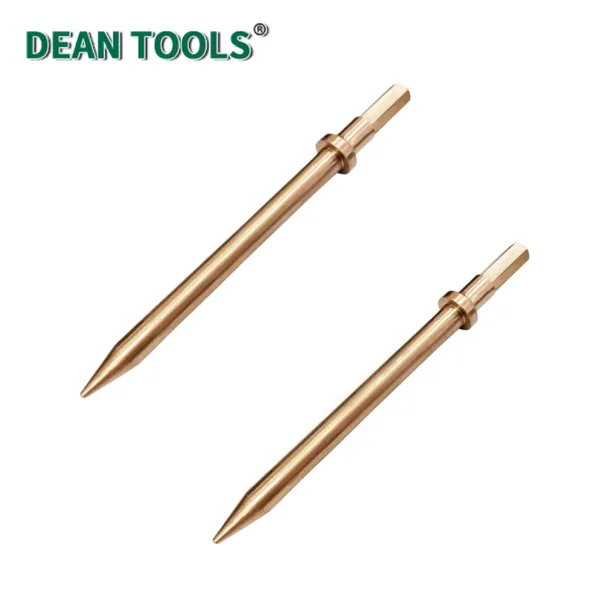 Non-Sparking Pneumatic Chisel(Pointed),Air Hammer Pneumatic Chisel Bit,Non-Sparking Air Chisel,Tapered Head photo-5