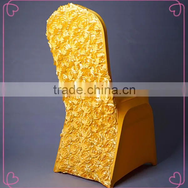Rosette Spandex Chair Cover for Wedding and Party photo-3